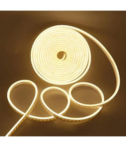 Charkee Off White 5 m Gold Steady Strip Rice Lights